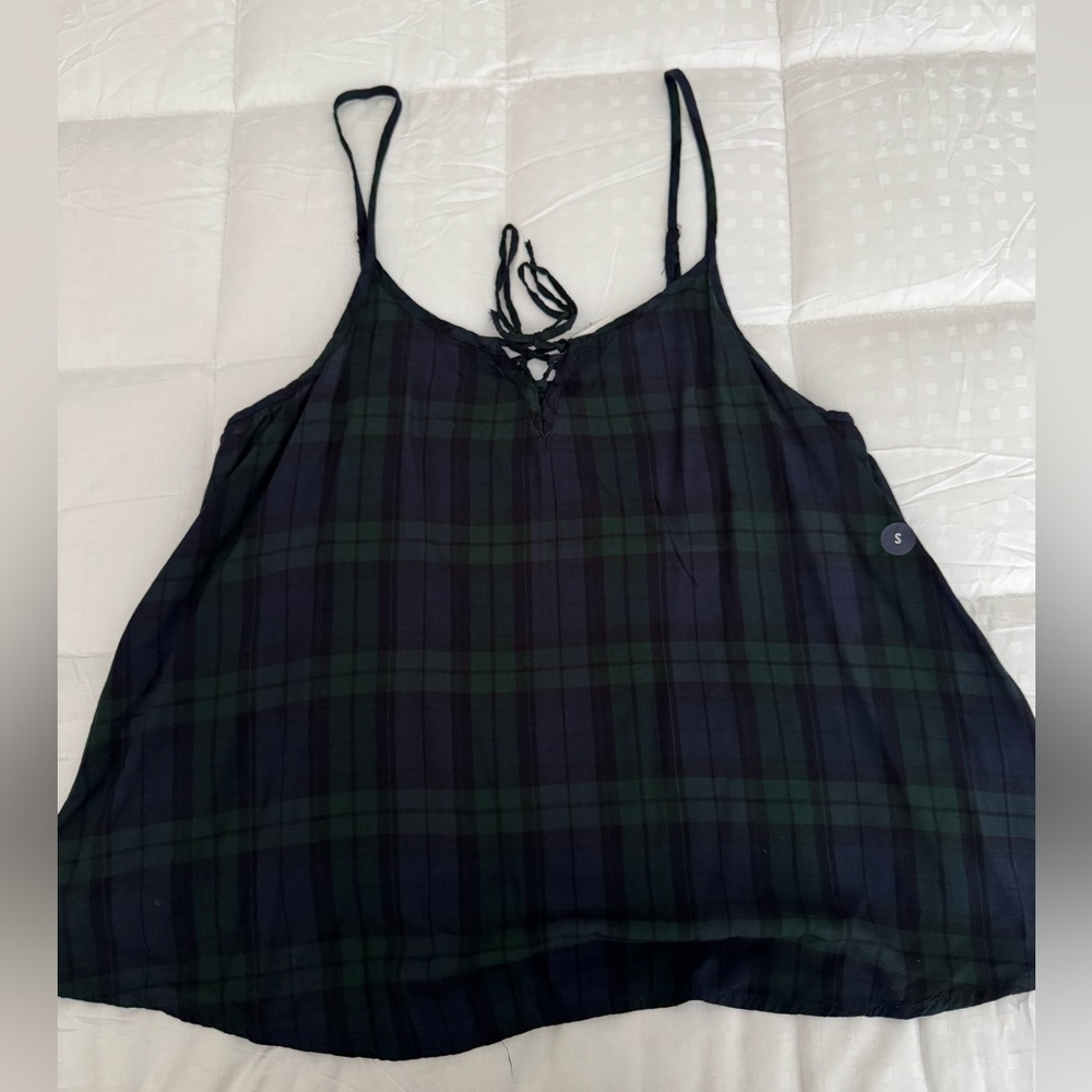 NWT Hollister plaid tank